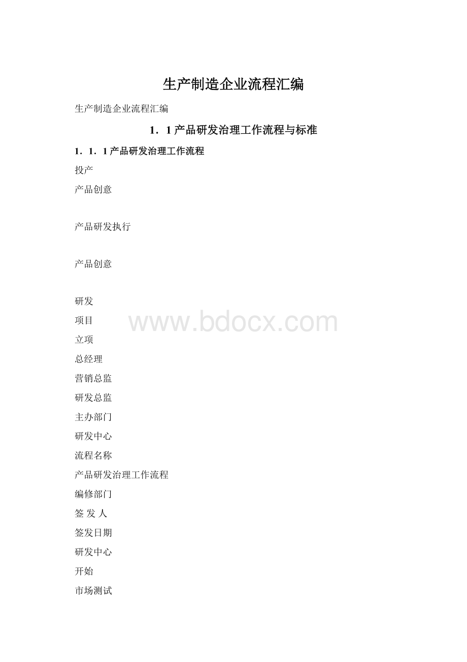 生产制造企业流程汇编.docx_第1页