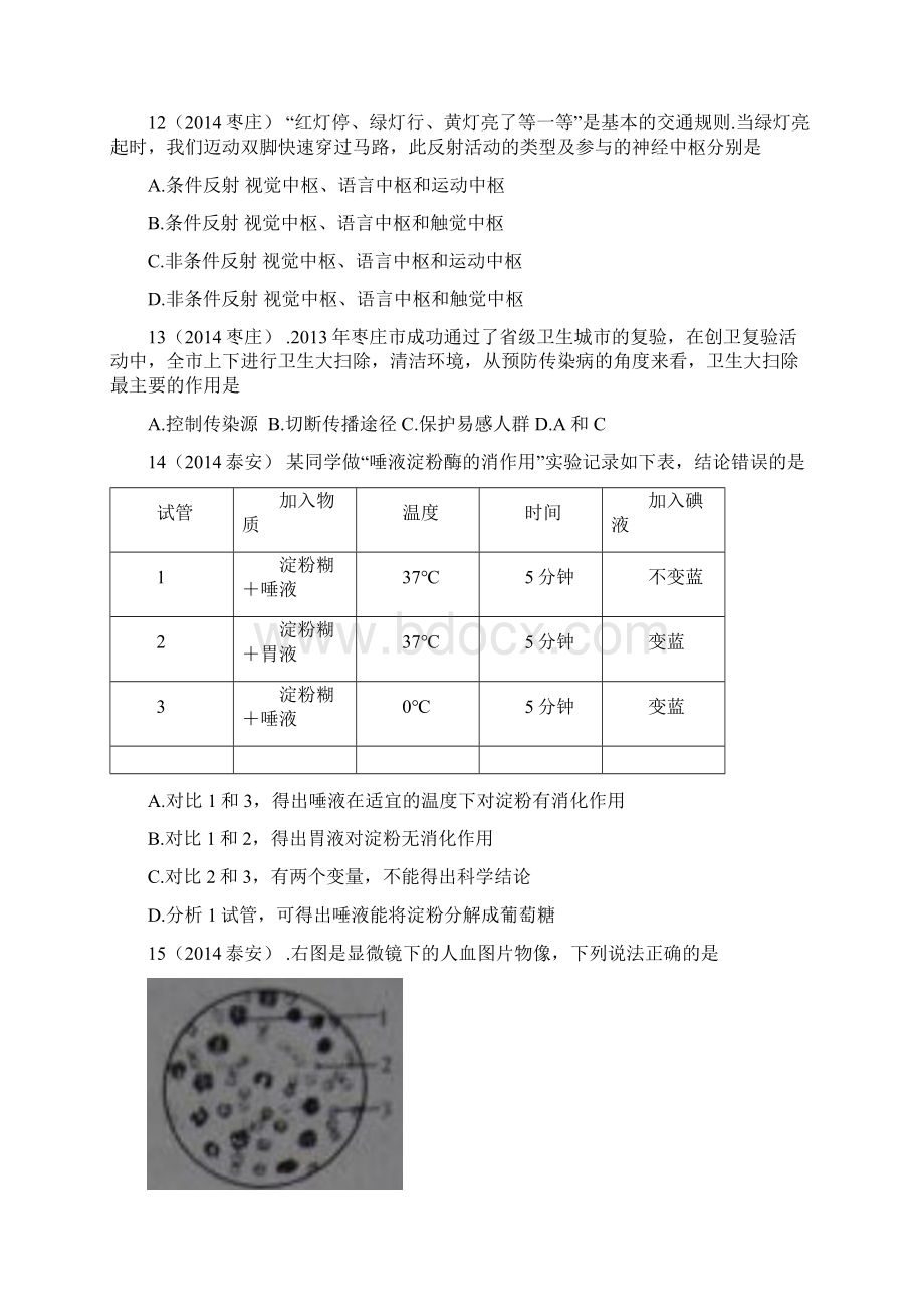 生物七年级下册中考试题汇编.docx_第3页