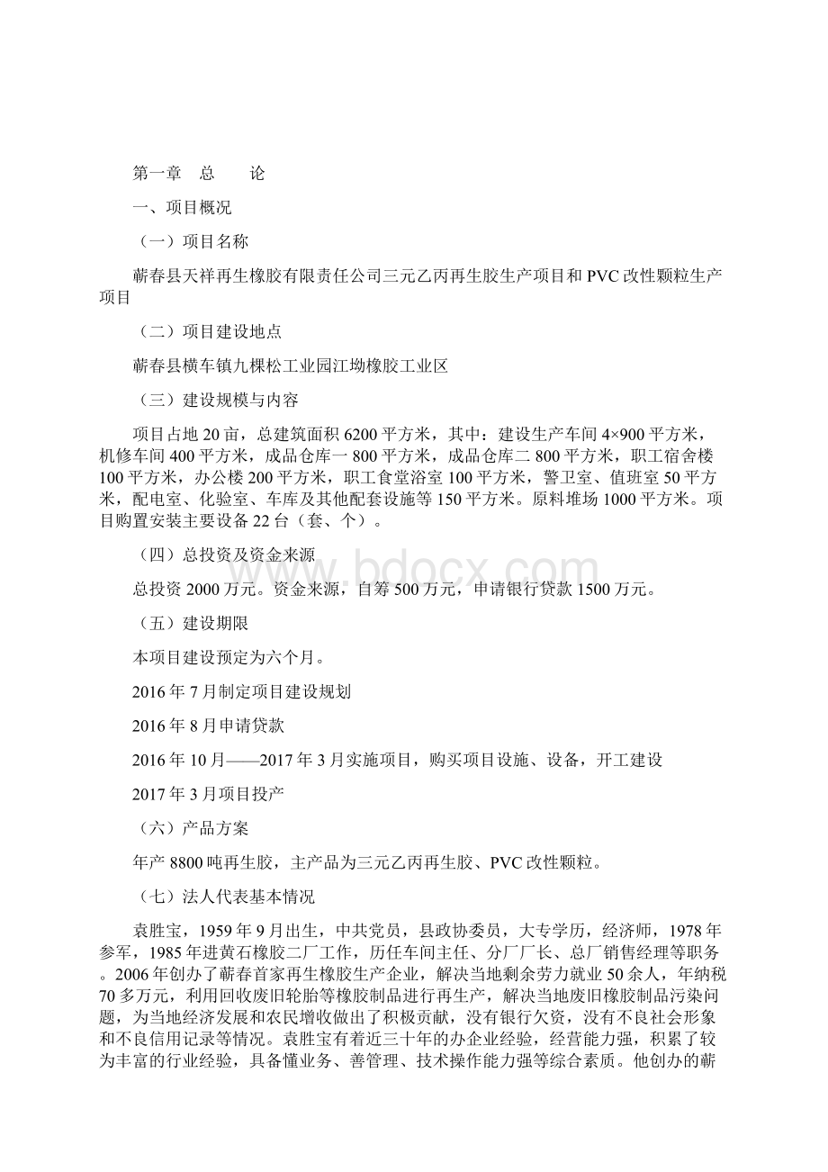 PVC三元乙丙再生胶项目申请贷款可行性报告讲解Word文件下载.docx_第2页