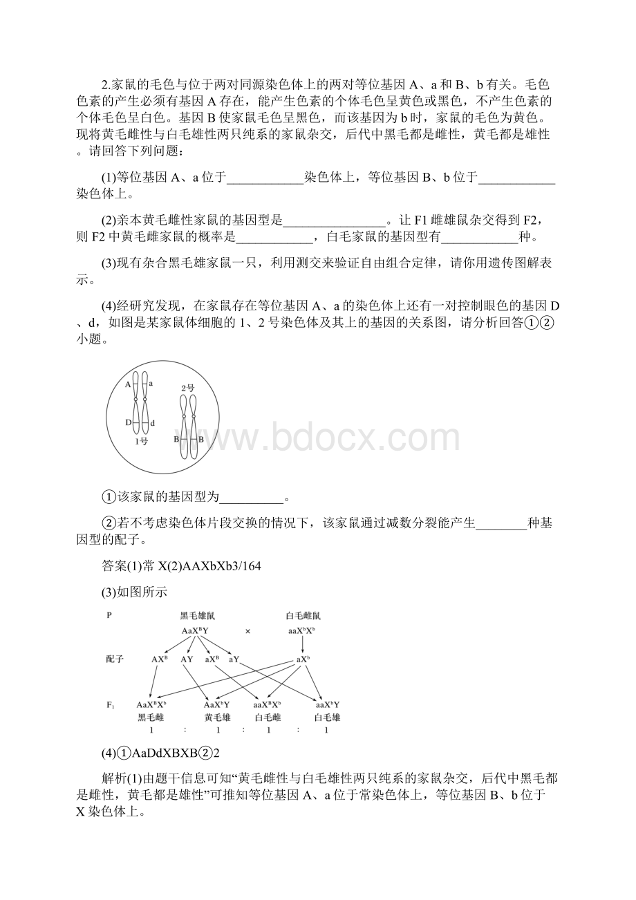 版大一轮高三一轮复习系列选考总复习浙江专版生物讲义热点题型突破三 Word版含答案Word格式文档下载.docx_第2页