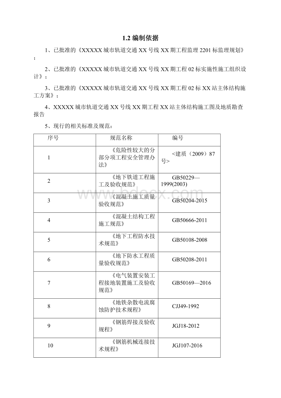 地铁明挖车站主体结构监理实施细则文档格式.docx_第2页