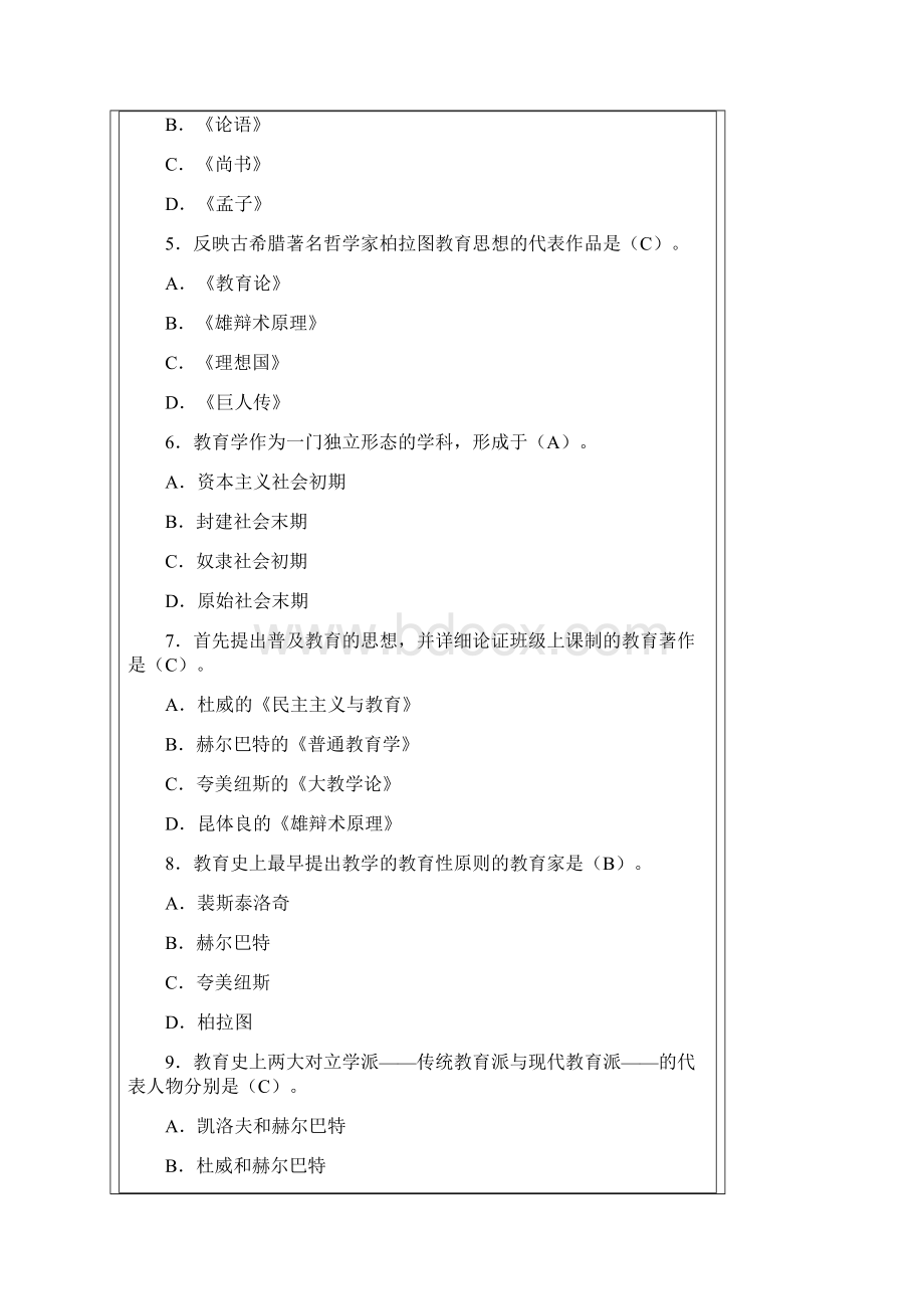 小学教师招聘考试模拟试题及答案.docx_第2页