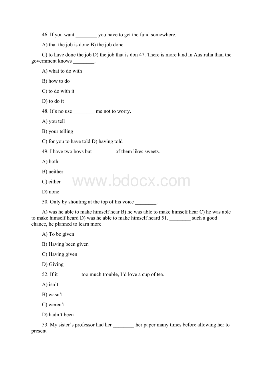 大学英语四级单选题集锦.docx_第2页