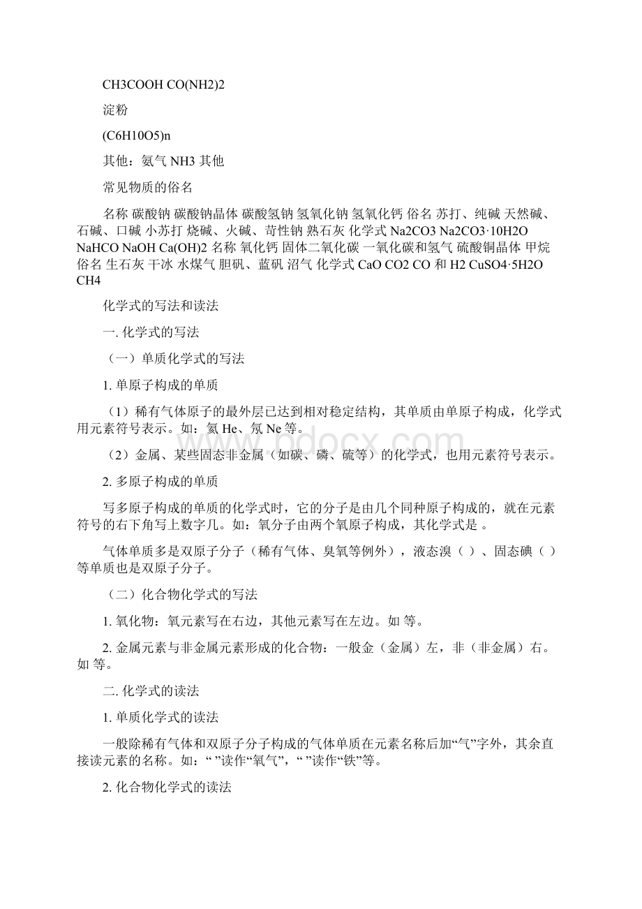 化学常见分子方程式的写法Word文件下载.docx_第2页