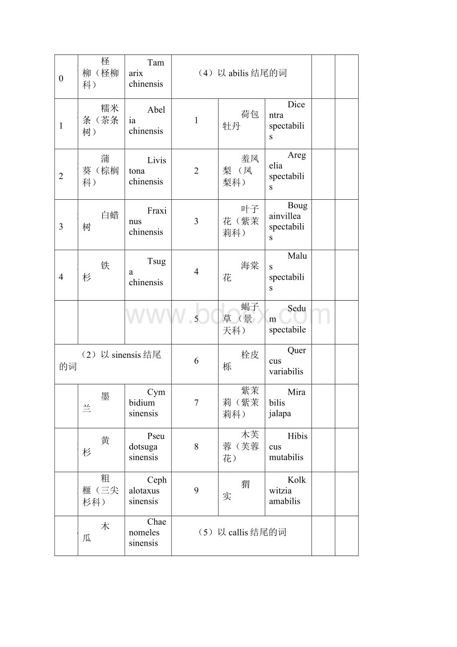 北京林业大学园林植物与观赏园艺专业研究生入学考试内部复习资料独家拉丁名形似拉丁学名.docx_第3页