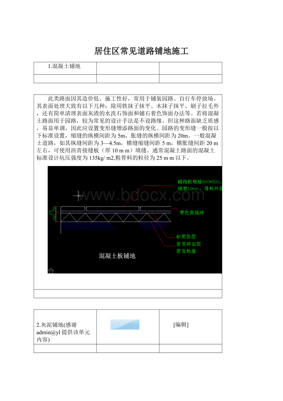 居住区常见道路铺地施工.docx_第1页