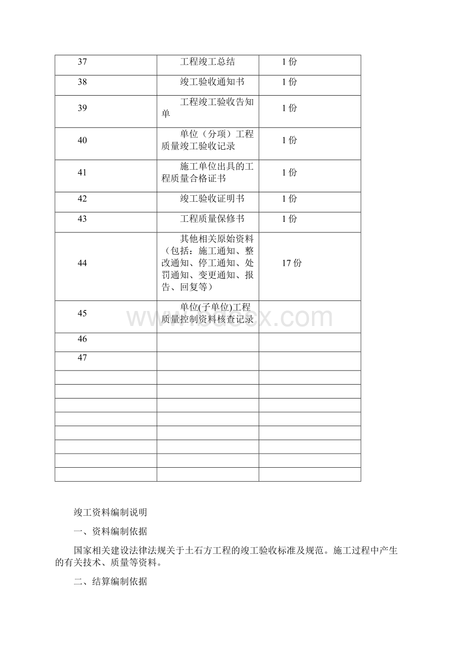 土石方工程竣工资料组成与编制范本.docx_第3页