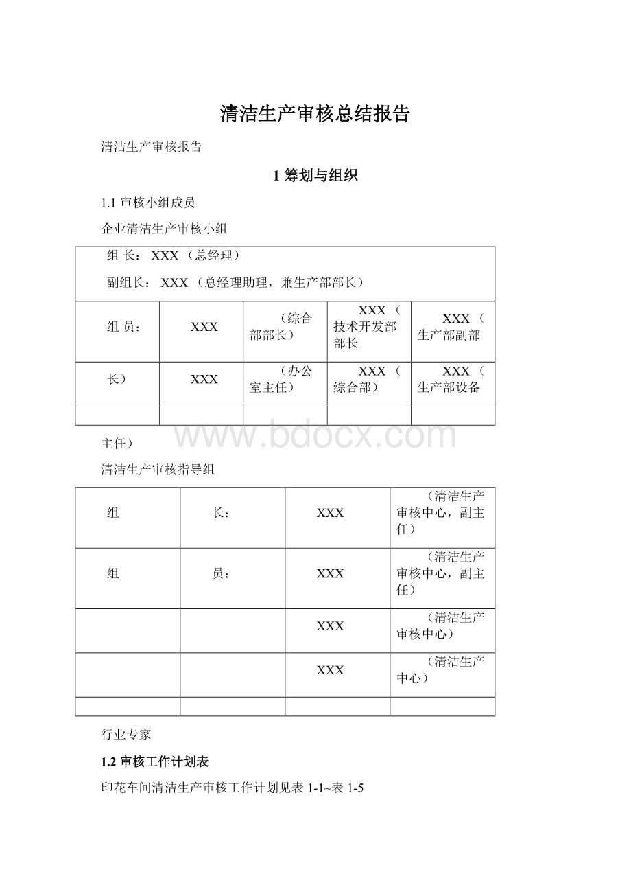 清洁生产审核总结报告Word下载.docx_第1页