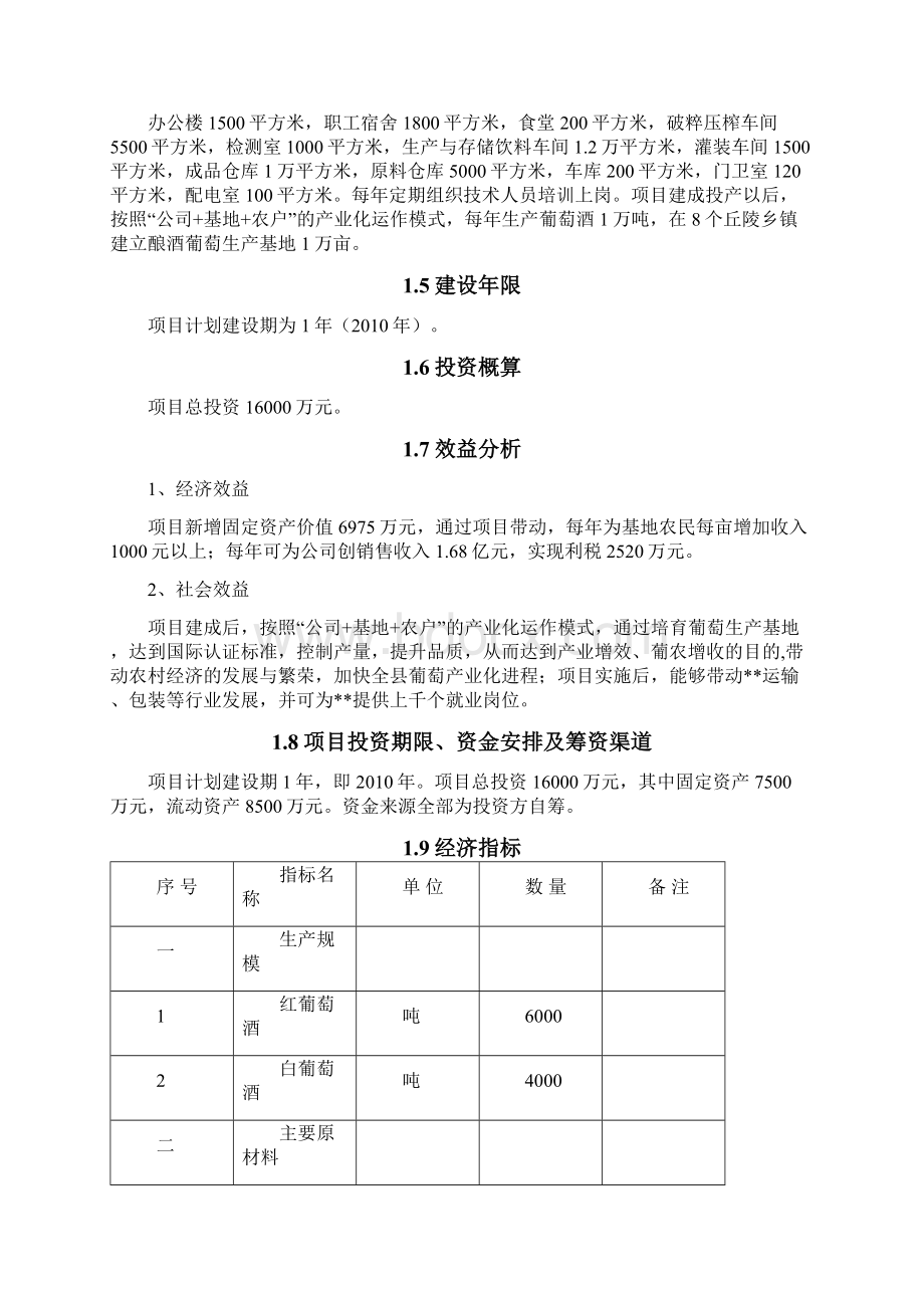 万吨葡萄酒厂建设项目.docx_第2页