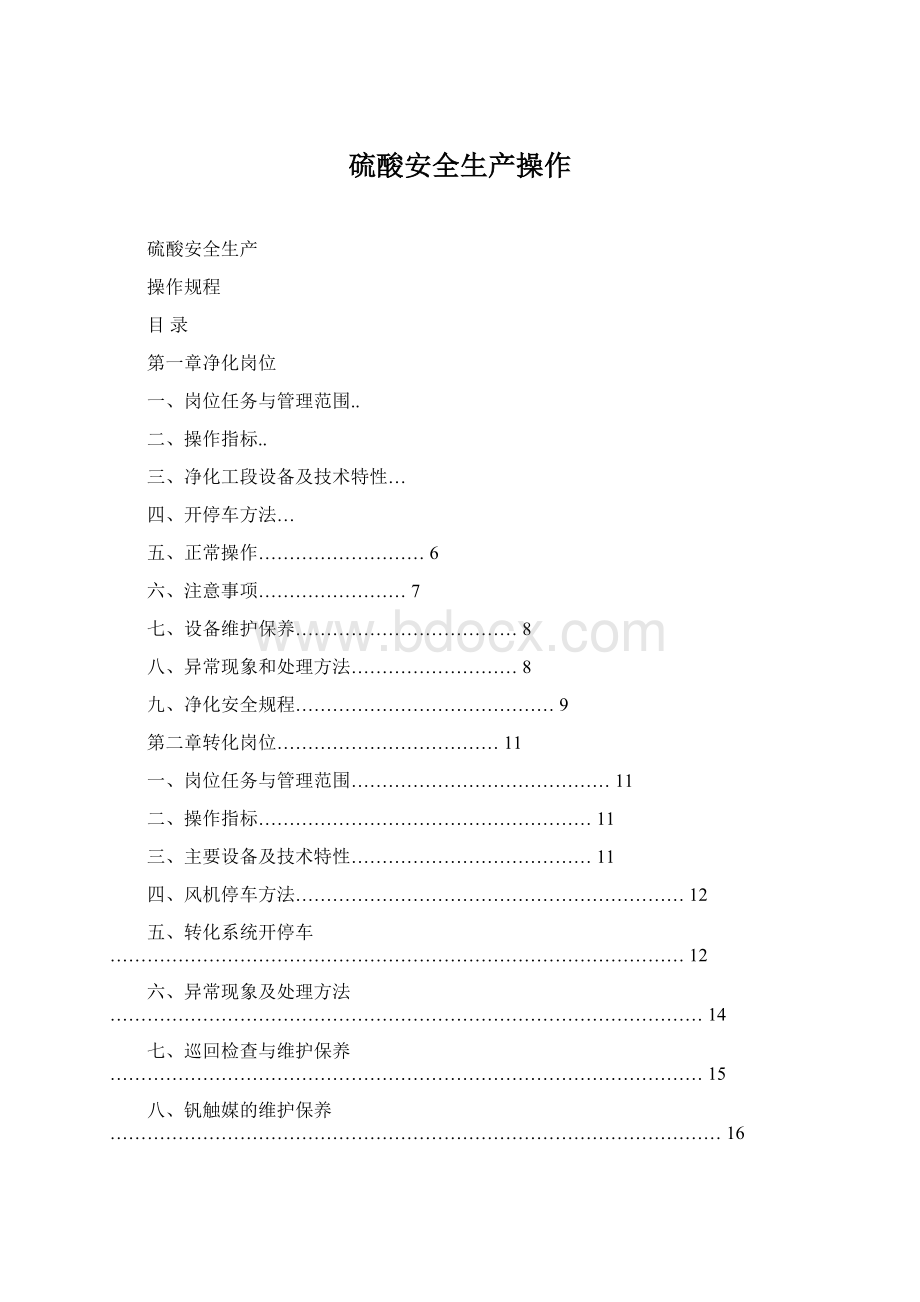 硫酸安全生产操作文档格式.docx_第1页