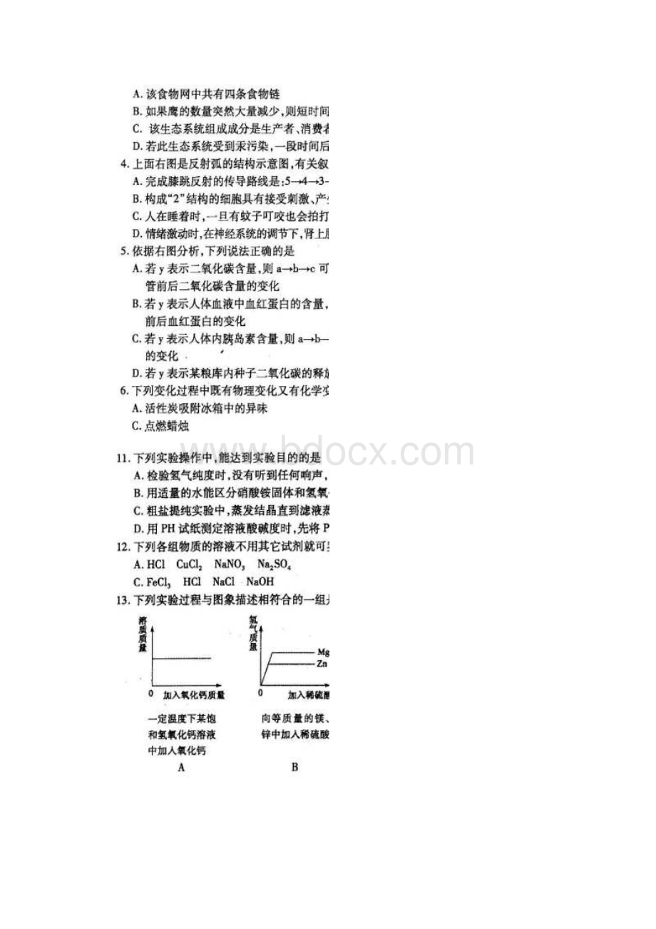 黄冈市中考化学试题及答案Word文档格式.docx_第2页