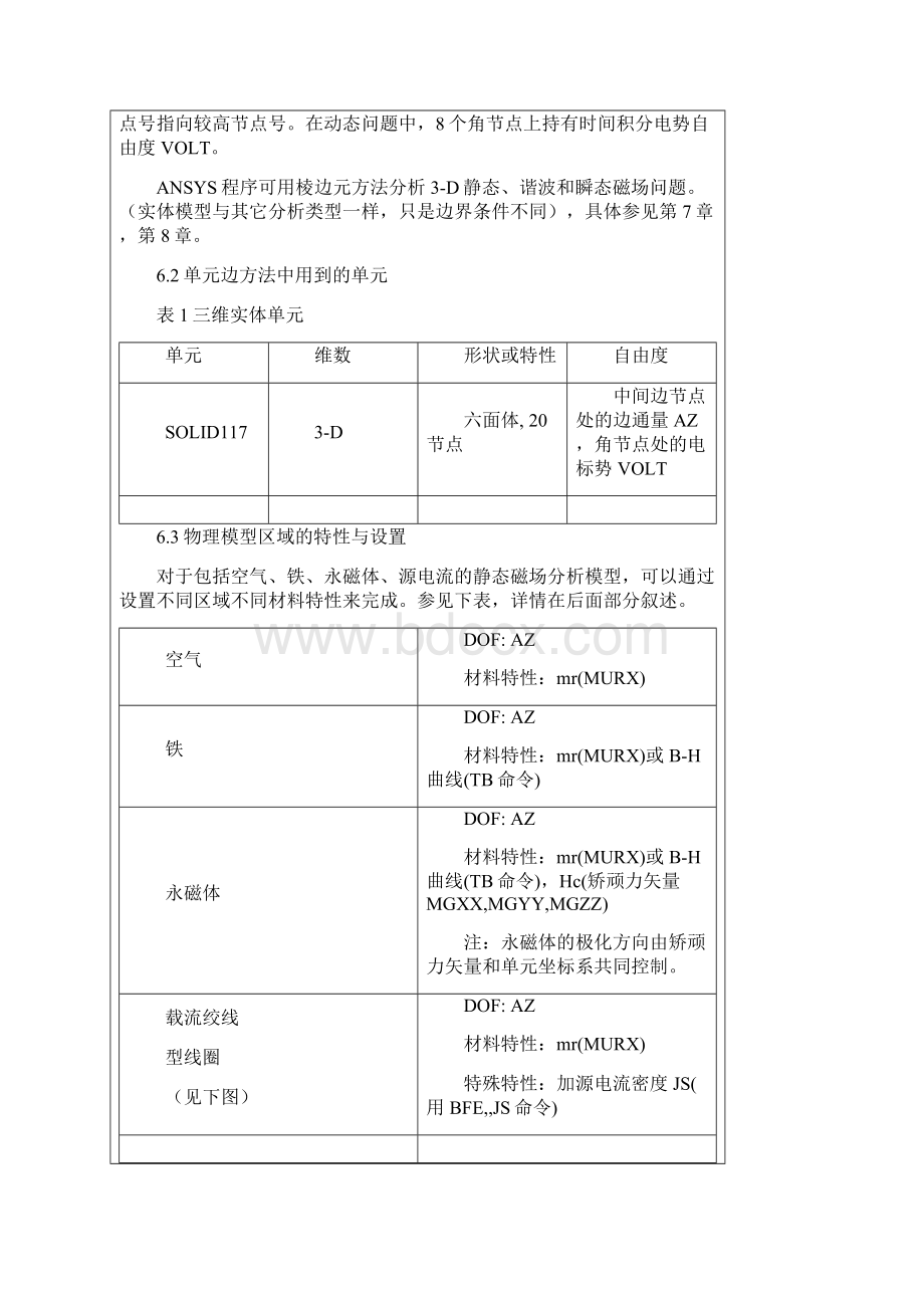 第六章3D静态磁场分析棱边元方法.docx_第2页