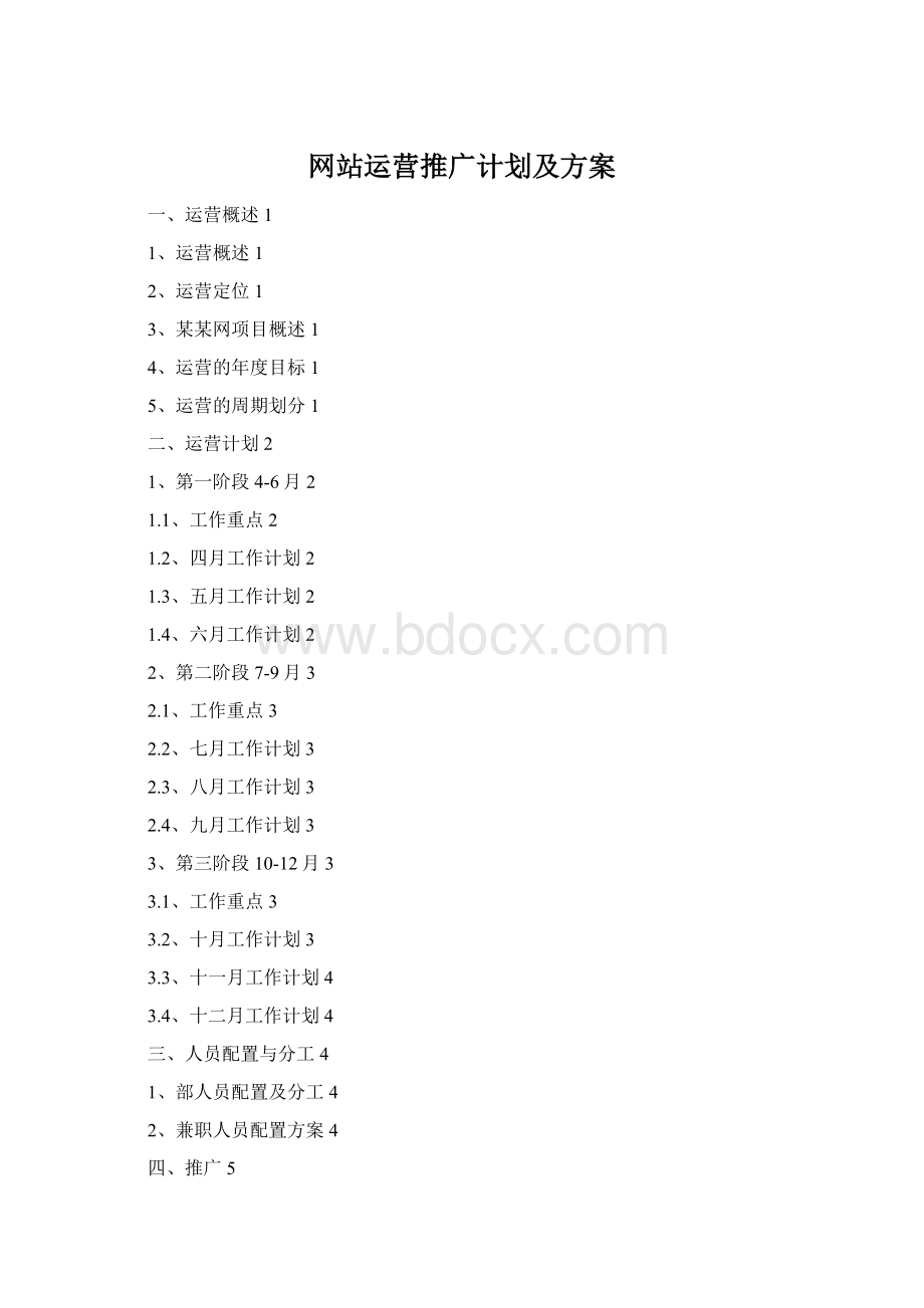 网站运营推广计划及方案.docx_第1页