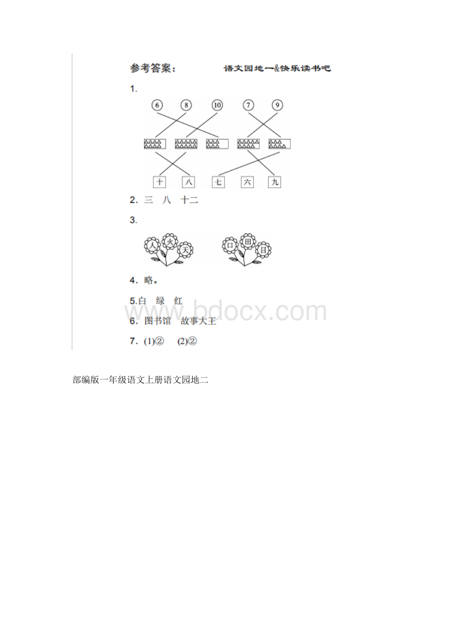 部编版一年级语文上册语文园地1一8练习题附答案Word下载.docx_第3页