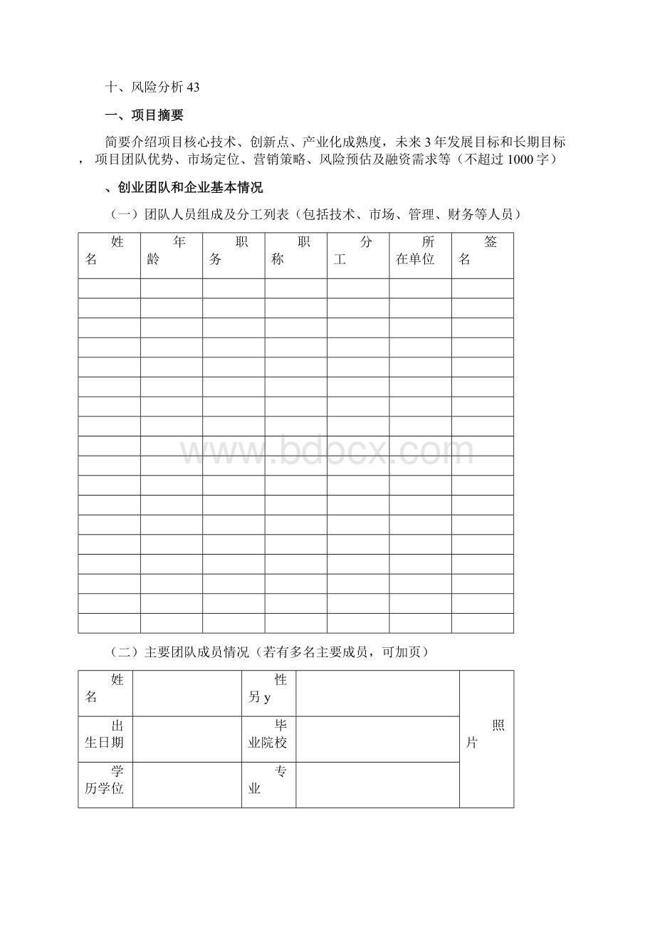 创业领军人才项目申报书范本.docx_第3页