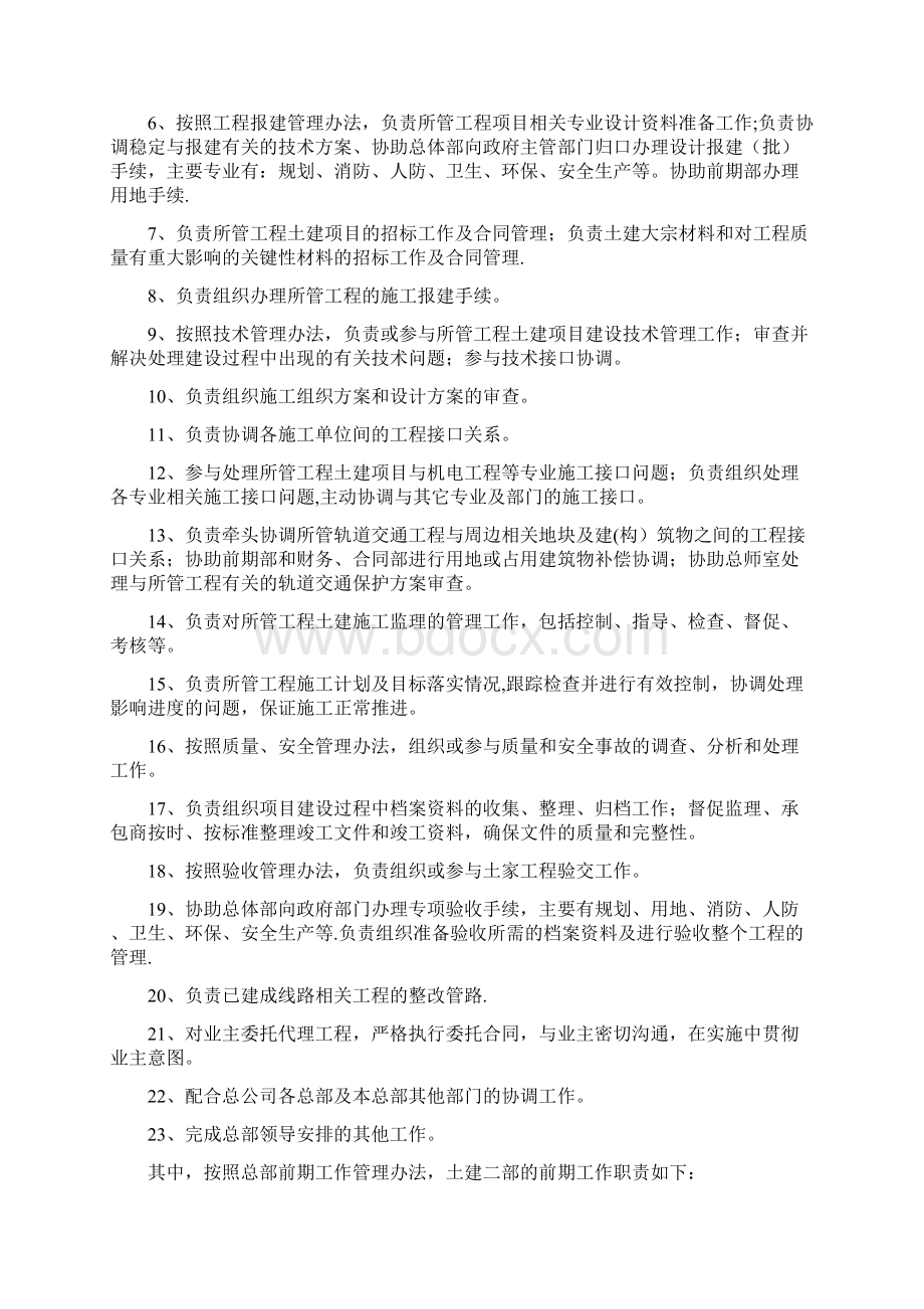 建设事业总部组织架构和各部门职责.docx_第2页