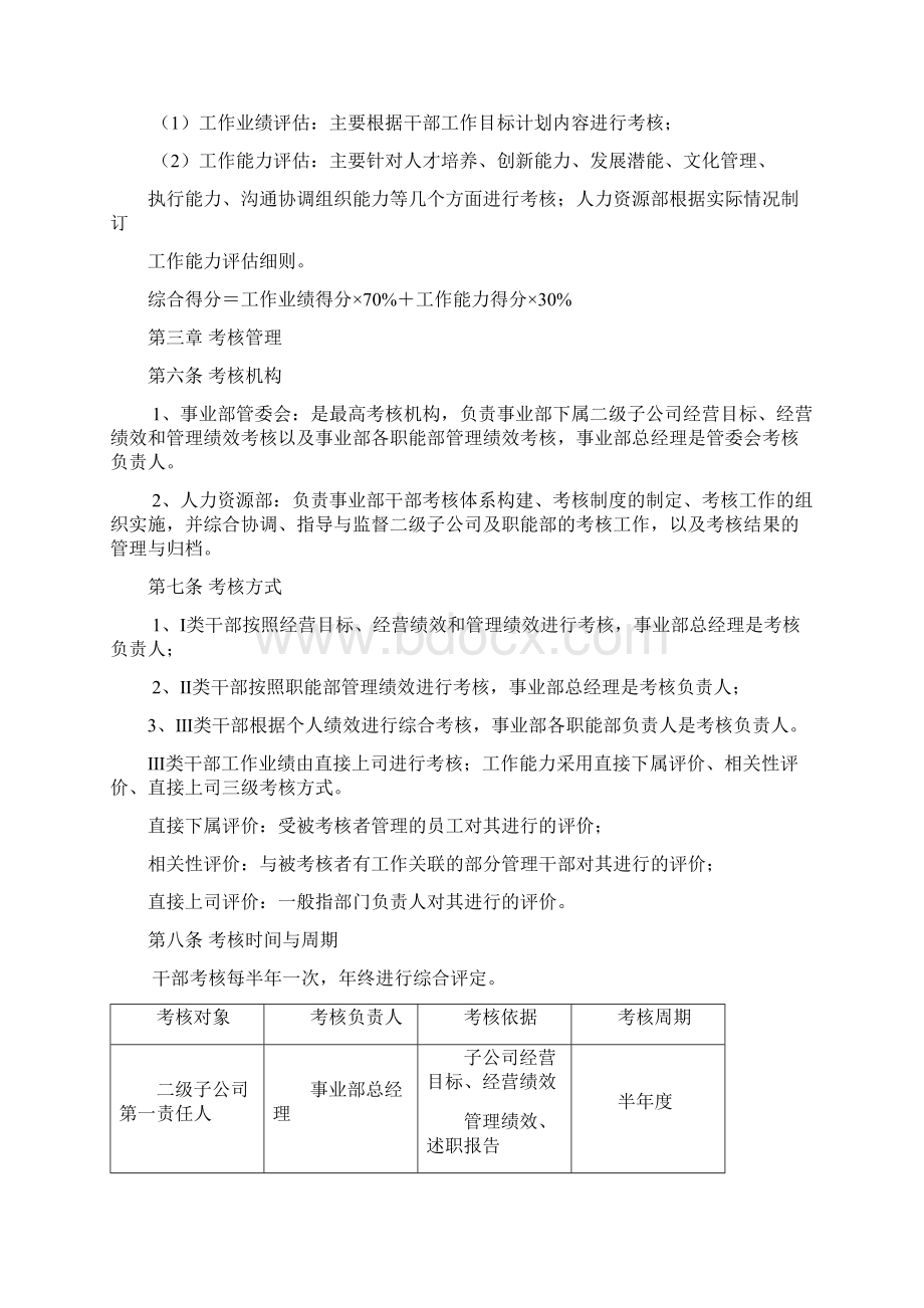 美的集团干部考核标准Word文件下载.docx_第2页