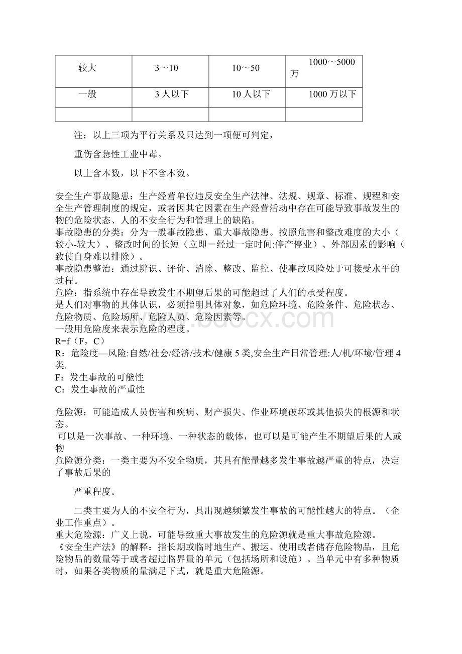 安全生产管理学习笔记优质文档Word文档格式.docx_第2页