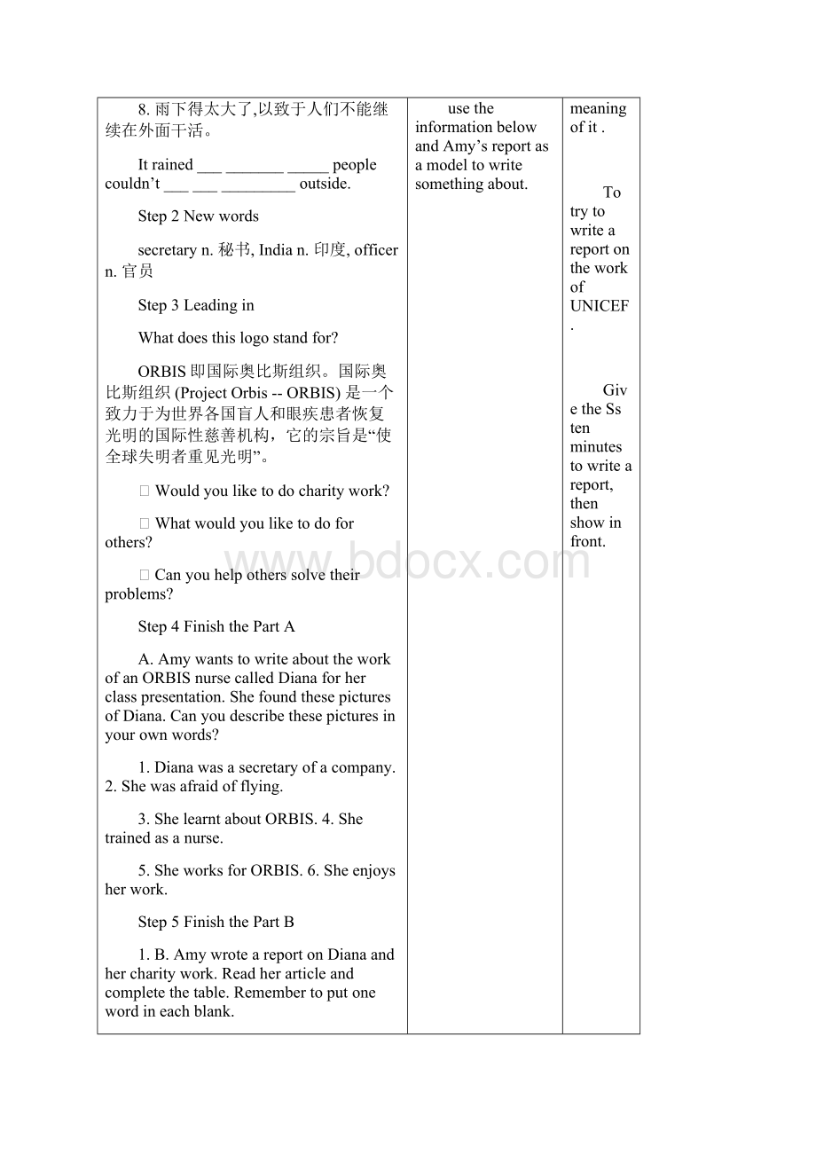 八年级英语下册Unit7InternationalcharitiesTask教案新版牛津版Word格式文档下载.docx_第3页