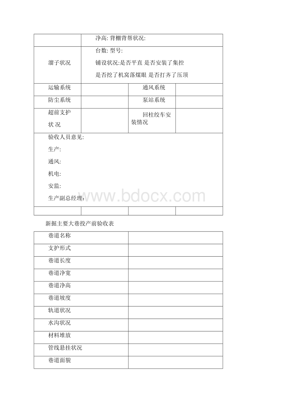 采掘工作面工程质量检查记录.docx_第2页