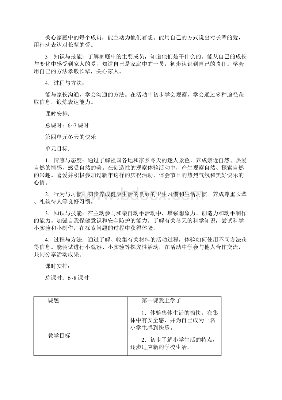 道德与法治一年级上册全册教案Word下载.docx_第2页