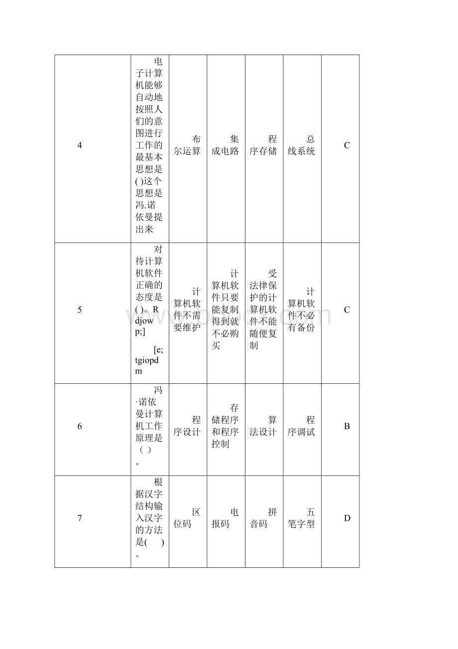 湖南省计算机一级考试选择题复习11.docx_第2页