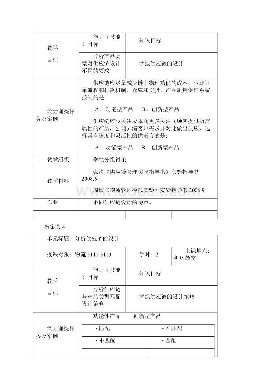 供应链管理课程单元教学设计Word下载.docx_第3页