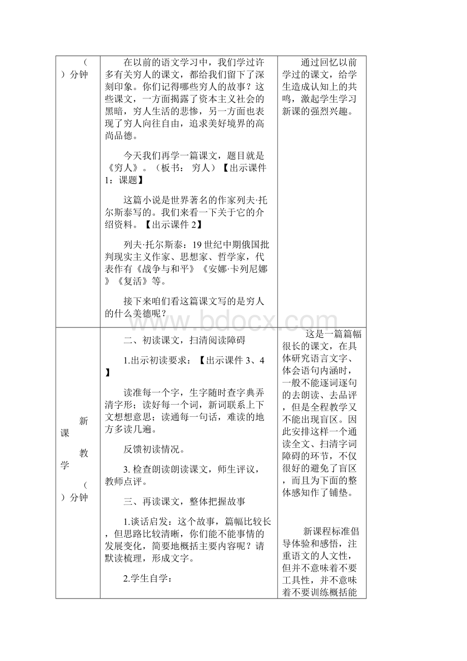 统编版六年级上册第四单元13穷人教案Word文档下载推荐.docx_第2页