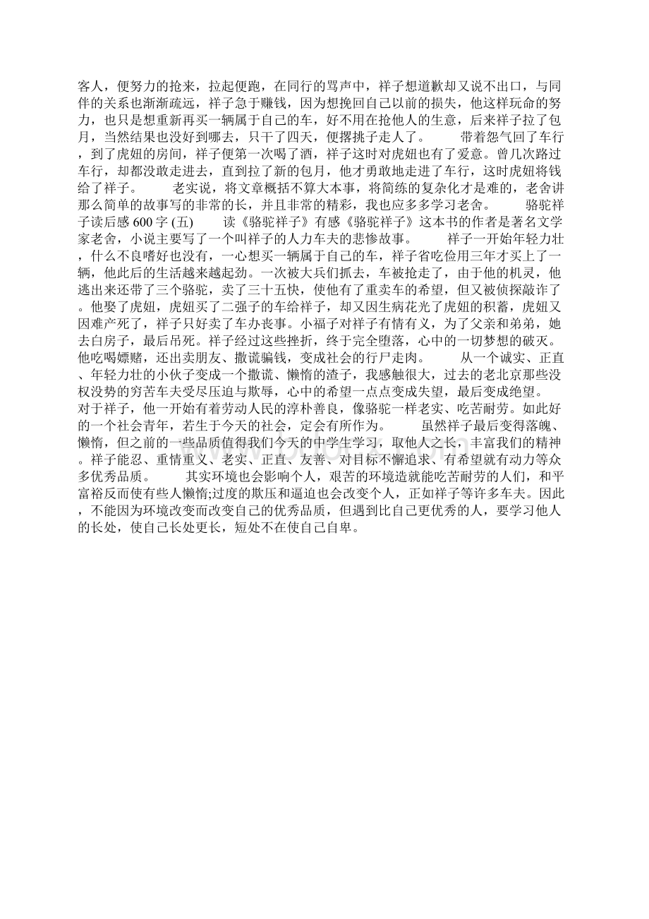 骆驼祥子读后感Word文档下载推荐.docx_第3页