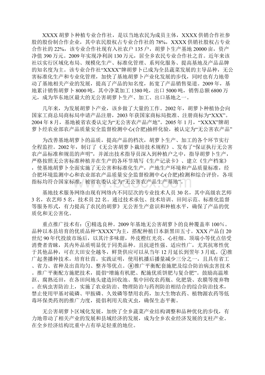 XX胡萝卜交易市场建设项目可行性研究报告.docx_第3页