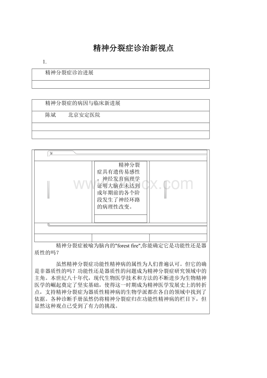 精神分裂症诊治新视点.docx_第1页