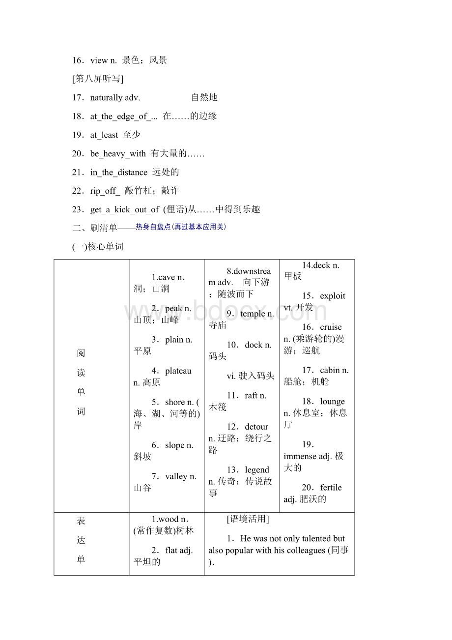 高中英语外研版必修四 module 5 a trip along the three gorges 含答案.docx_第3页