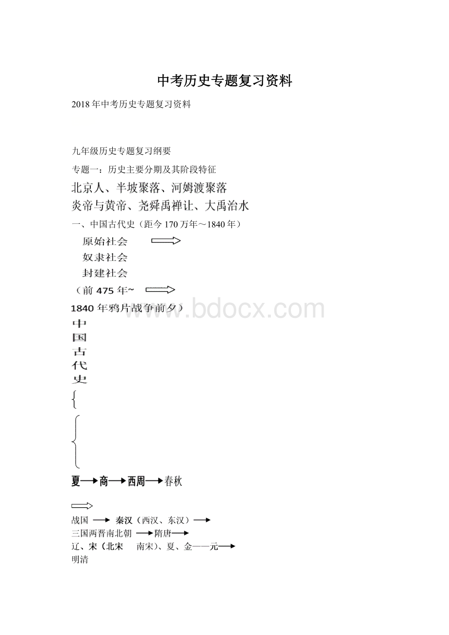 中考历史专题复习资料文档格式.docx