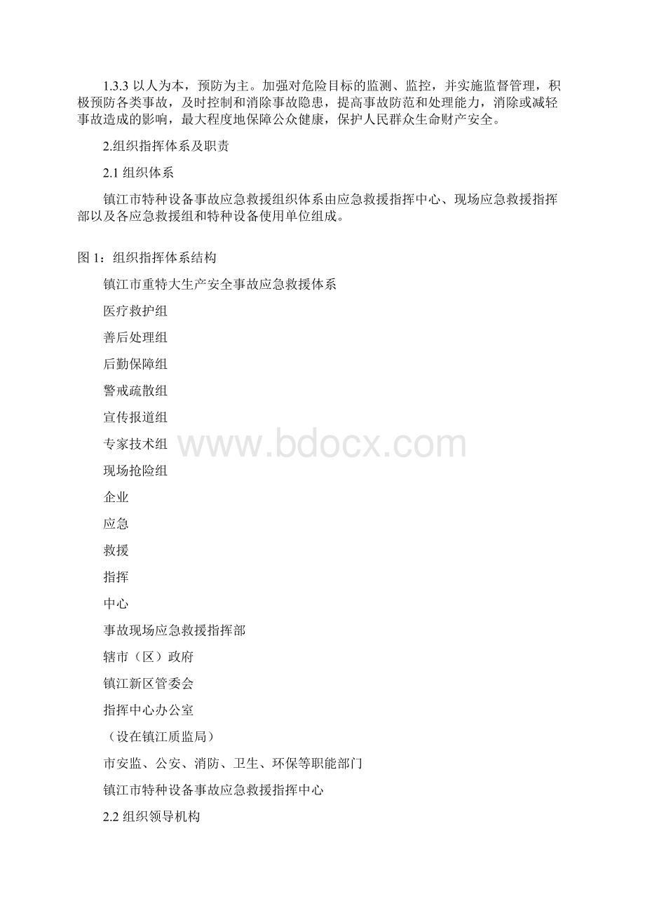 镇江特种设备事故应急救援预案Word文档下载推荐.docx_第2页