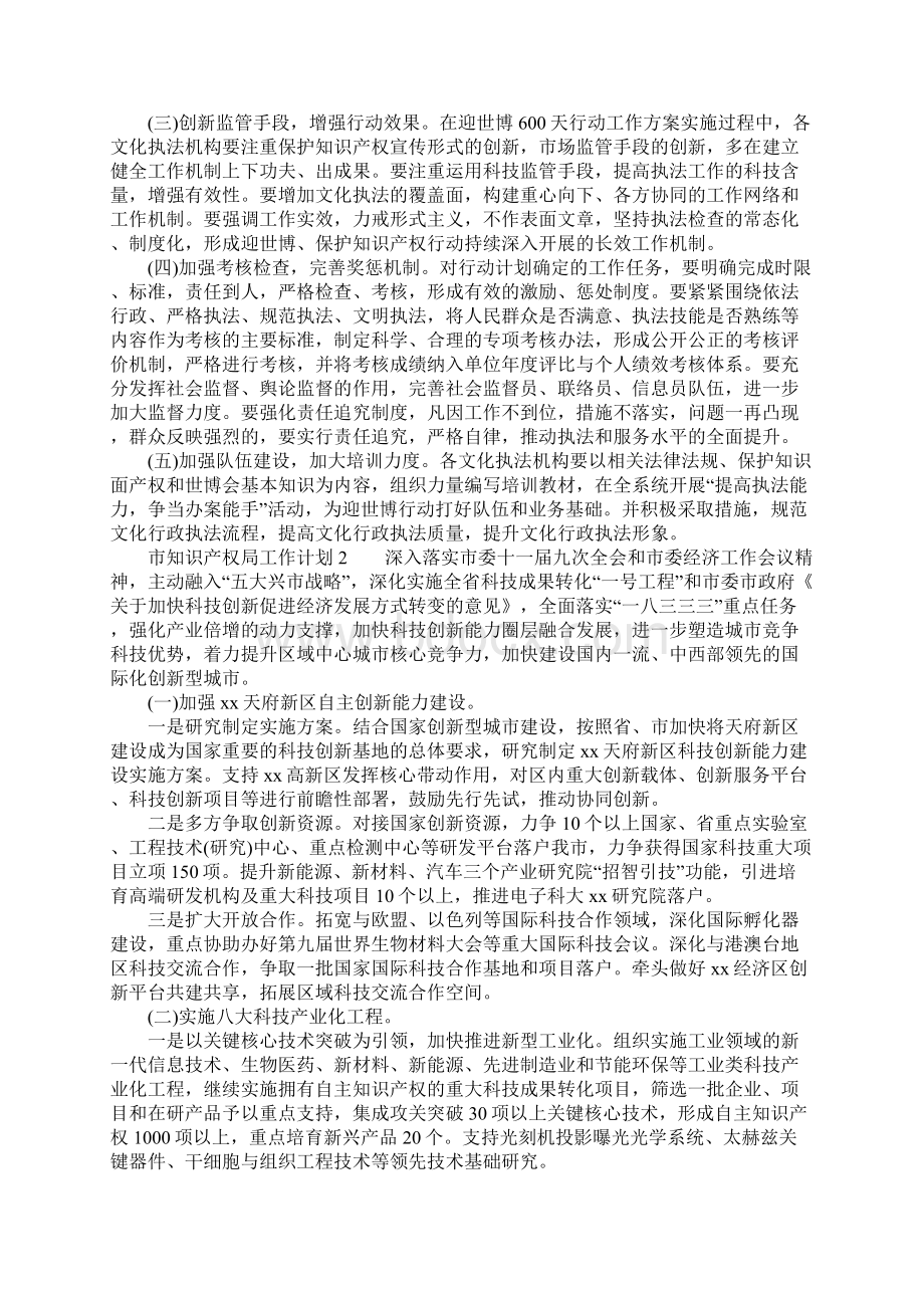 市知识产权局工作计划.docx_第3页