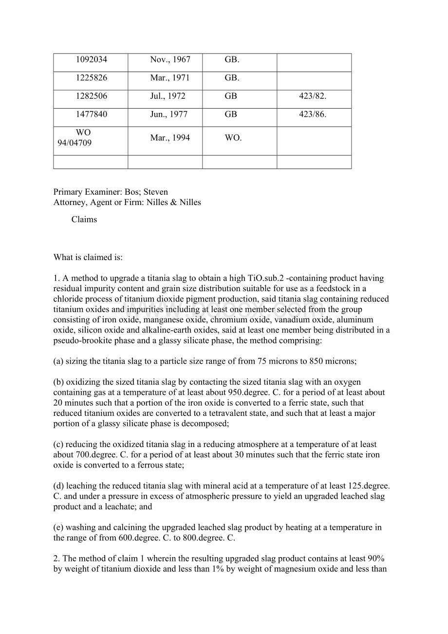 Method to upgrade titania slag and resulting productUGS.docx_第3页