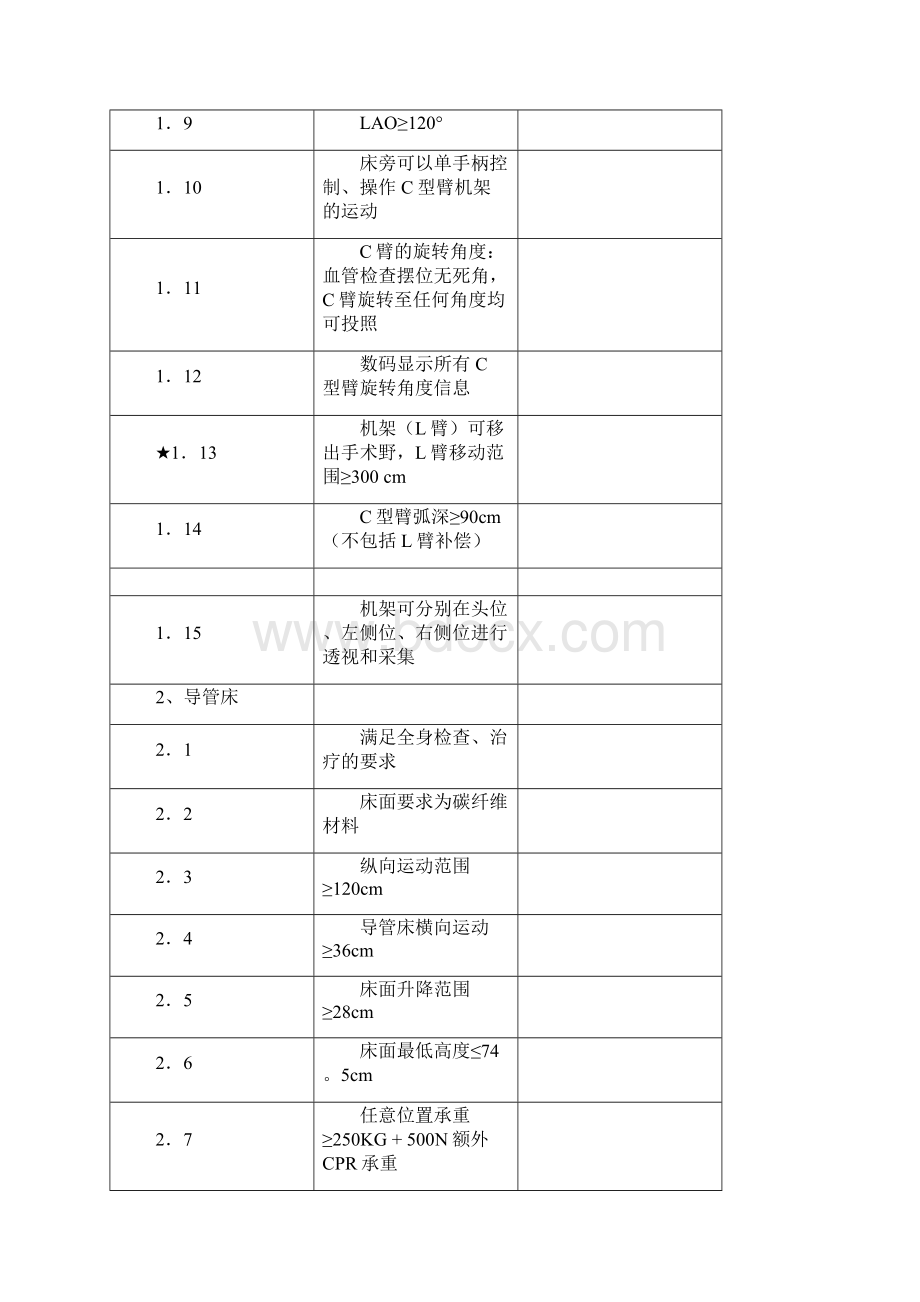 数字减影血管造影系统技术规格及要求.docx_第2页