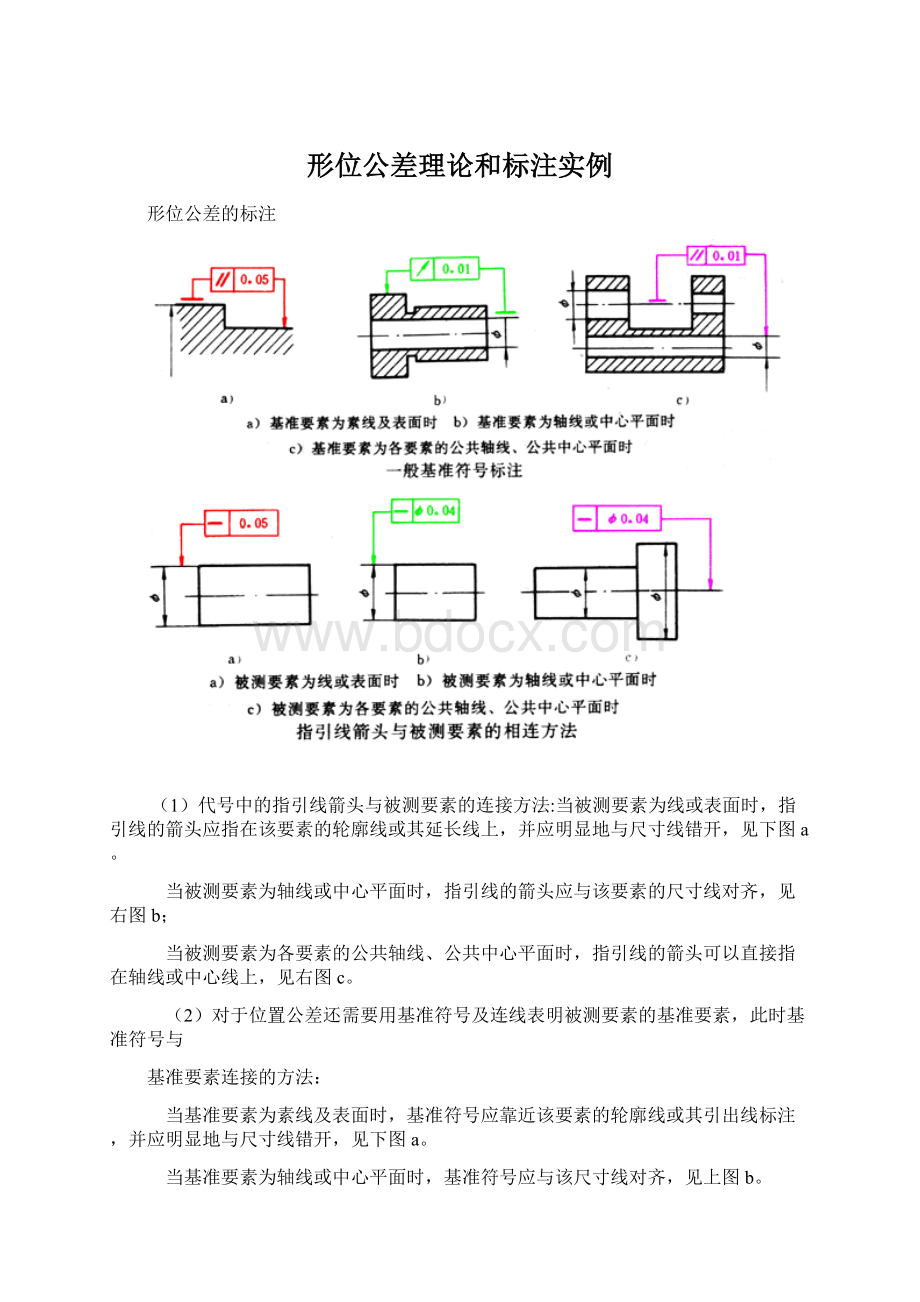 形位公差理论和标注实例.docx