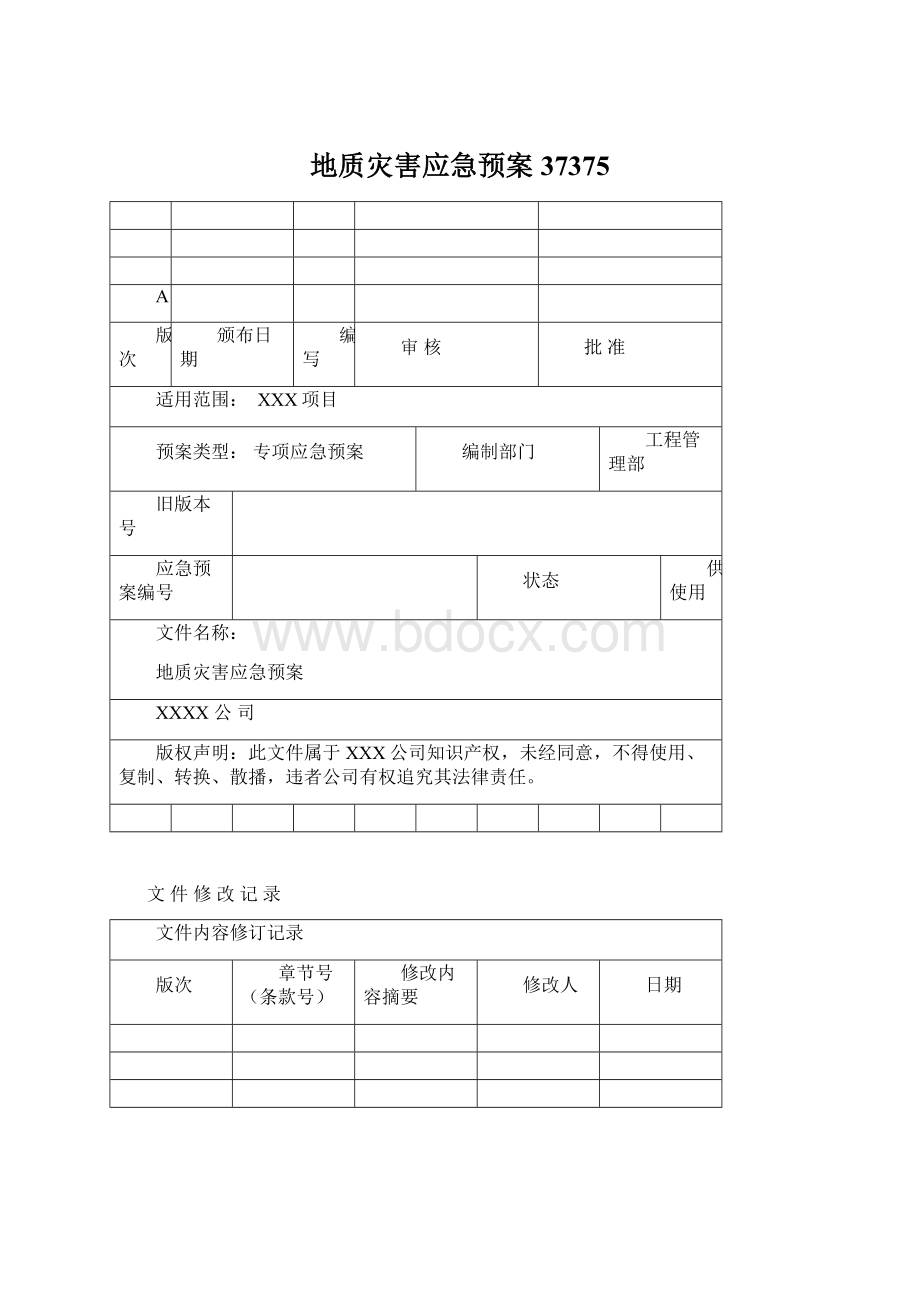 地质灾害应急预案37375.docx