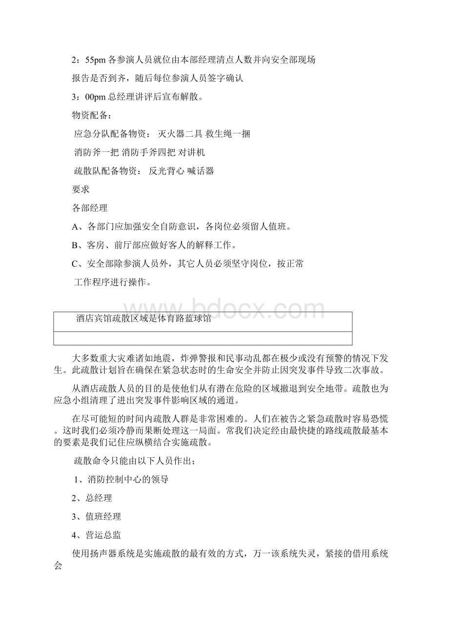 酒店宾馆消防疏散实战和演习程序.docx_第2页