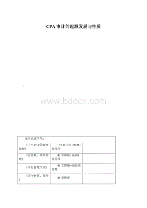 CPA审计的起源发展与性质.docx