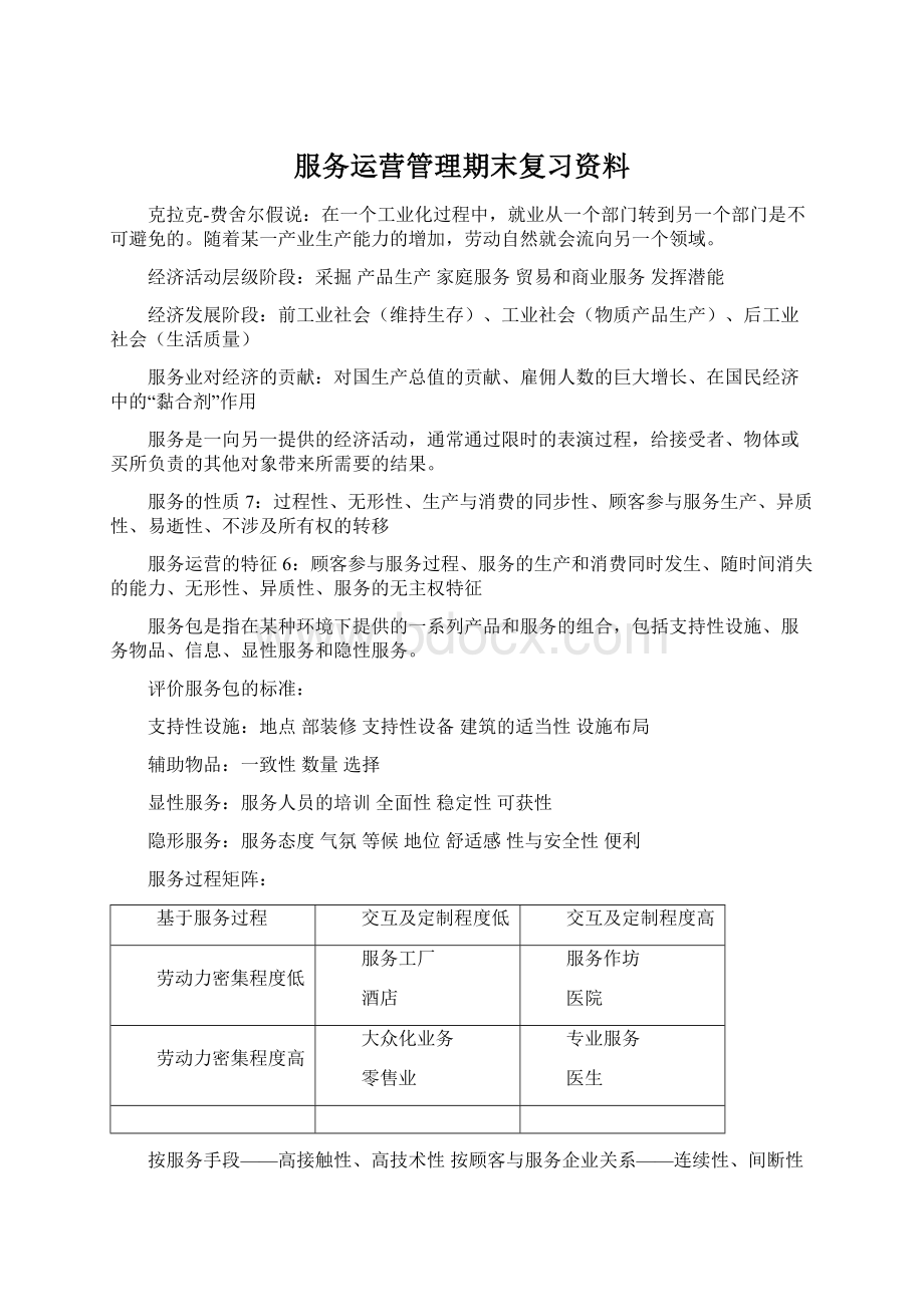 服务运营管理期末复习资料文档格式.docx_第1页