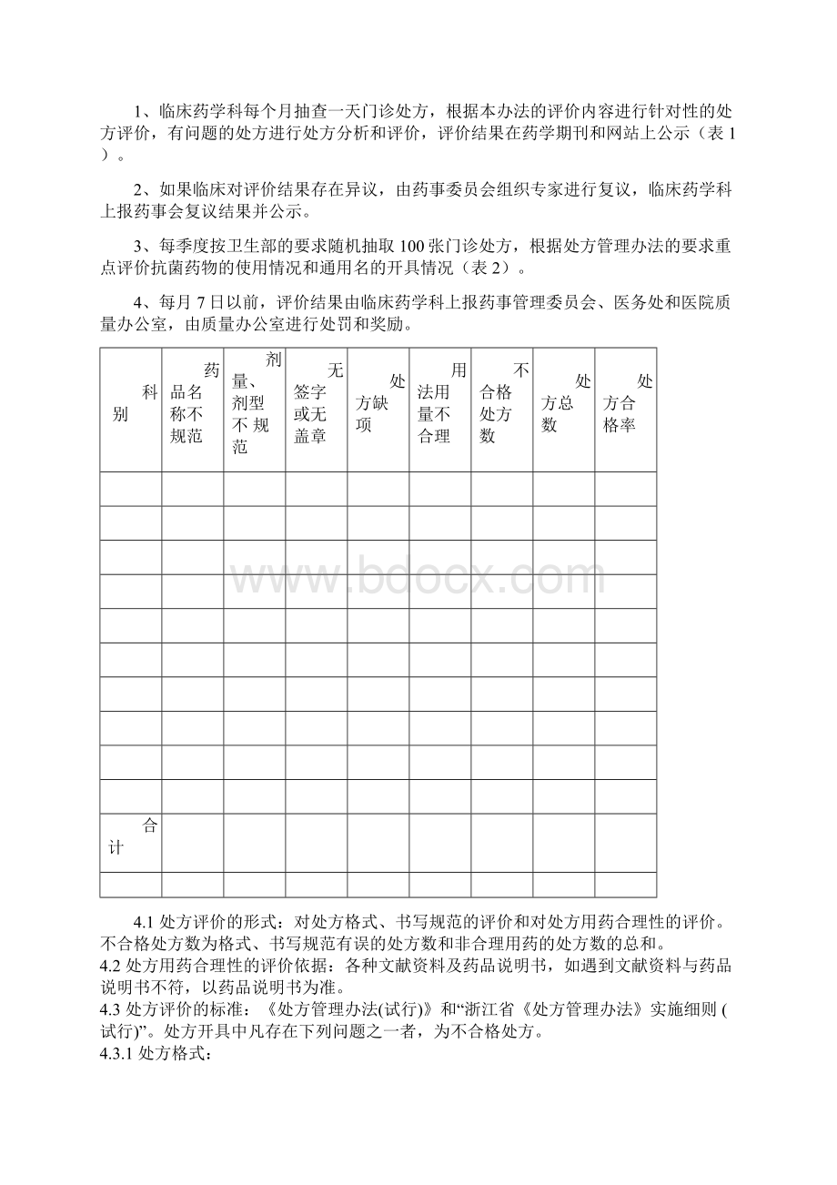 医院处方点评制度和实施细则之欧阳化创编.docx_第3页