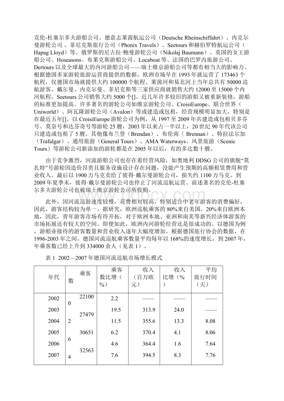 欧洲内河游船业的运营区域与经营策略及其启示.docx_第2页