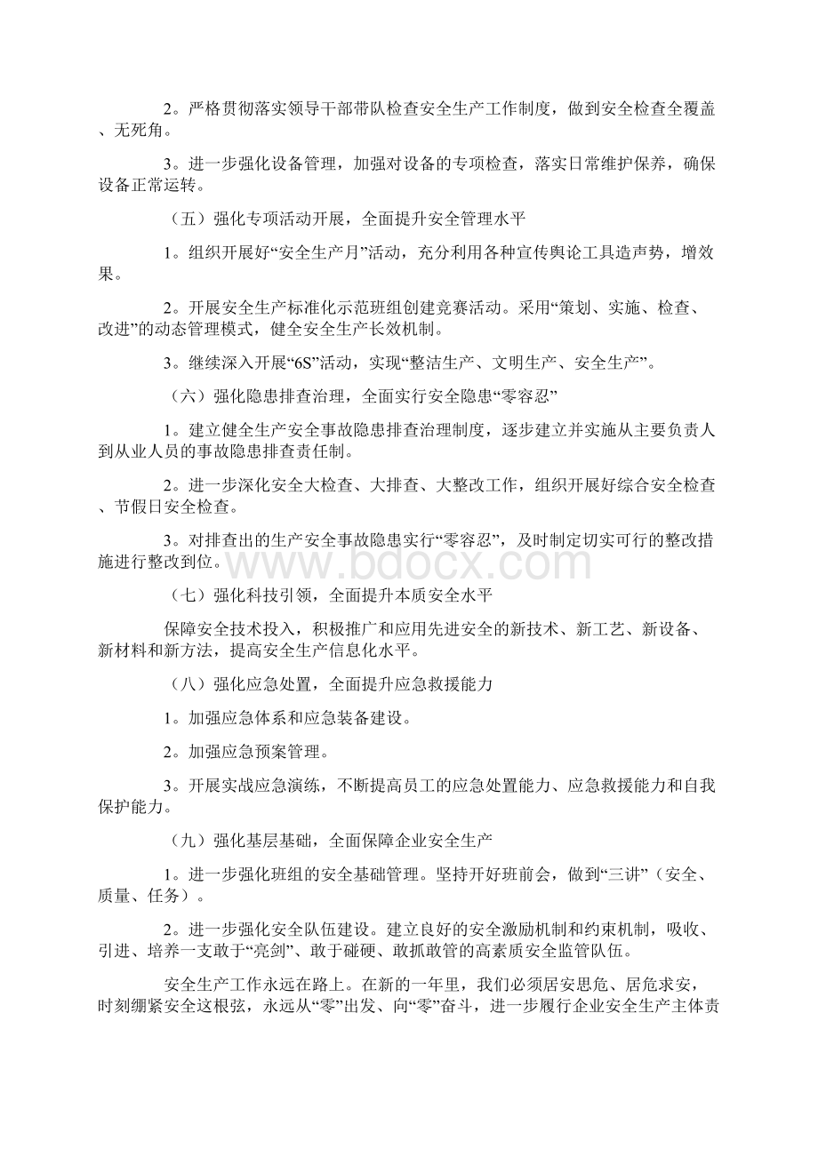 企业安全生产工作计划.docx_第2页