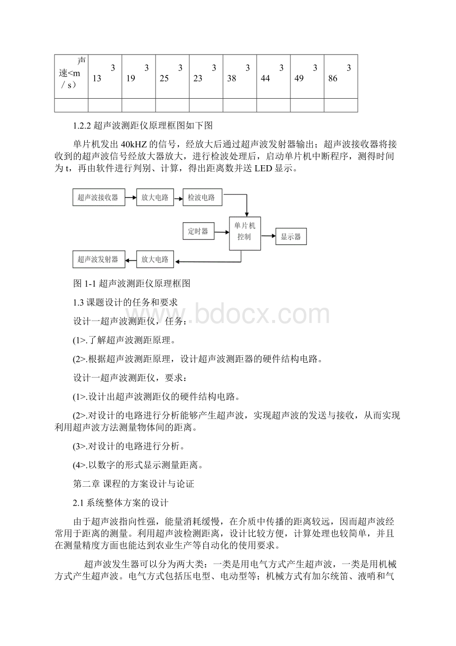 超声波测距仪大学设计方案设计方案.docx_第2页