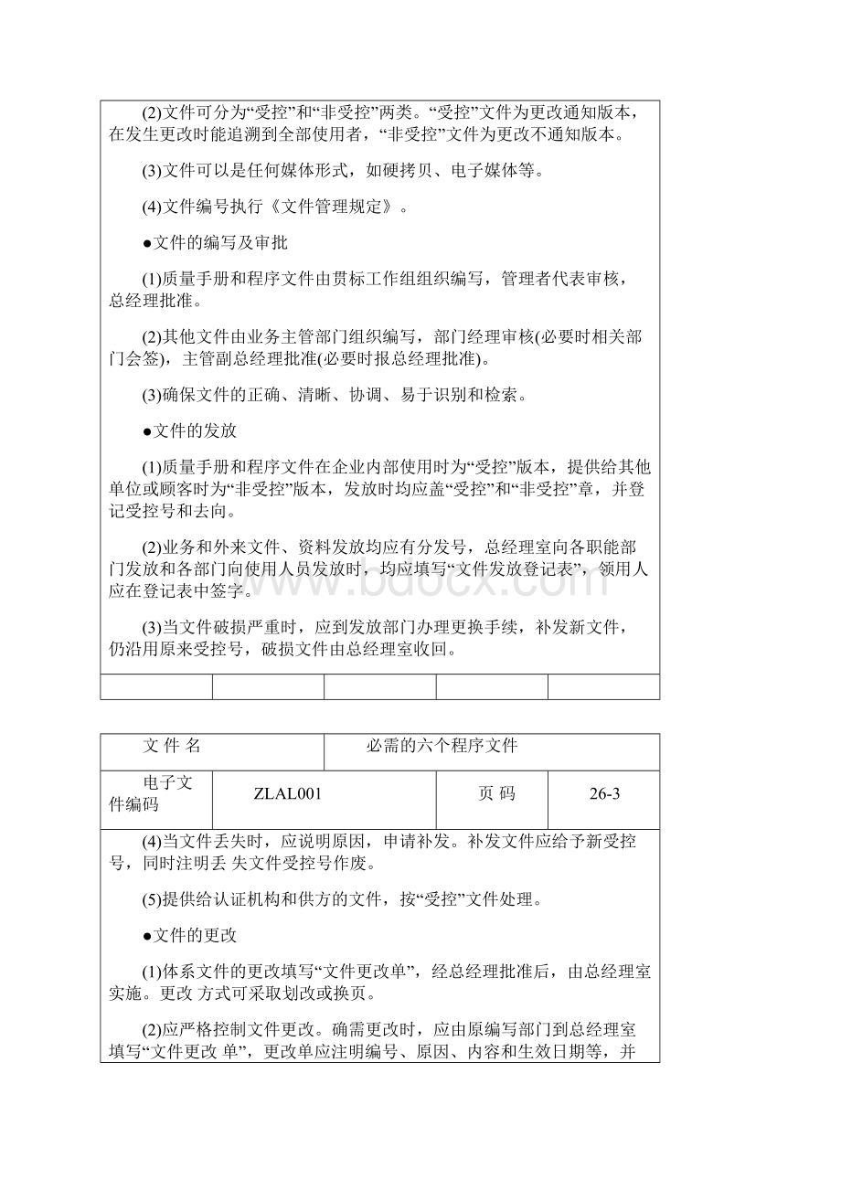 ISO9000必需的六个程序文件Word下载.docx_第2页