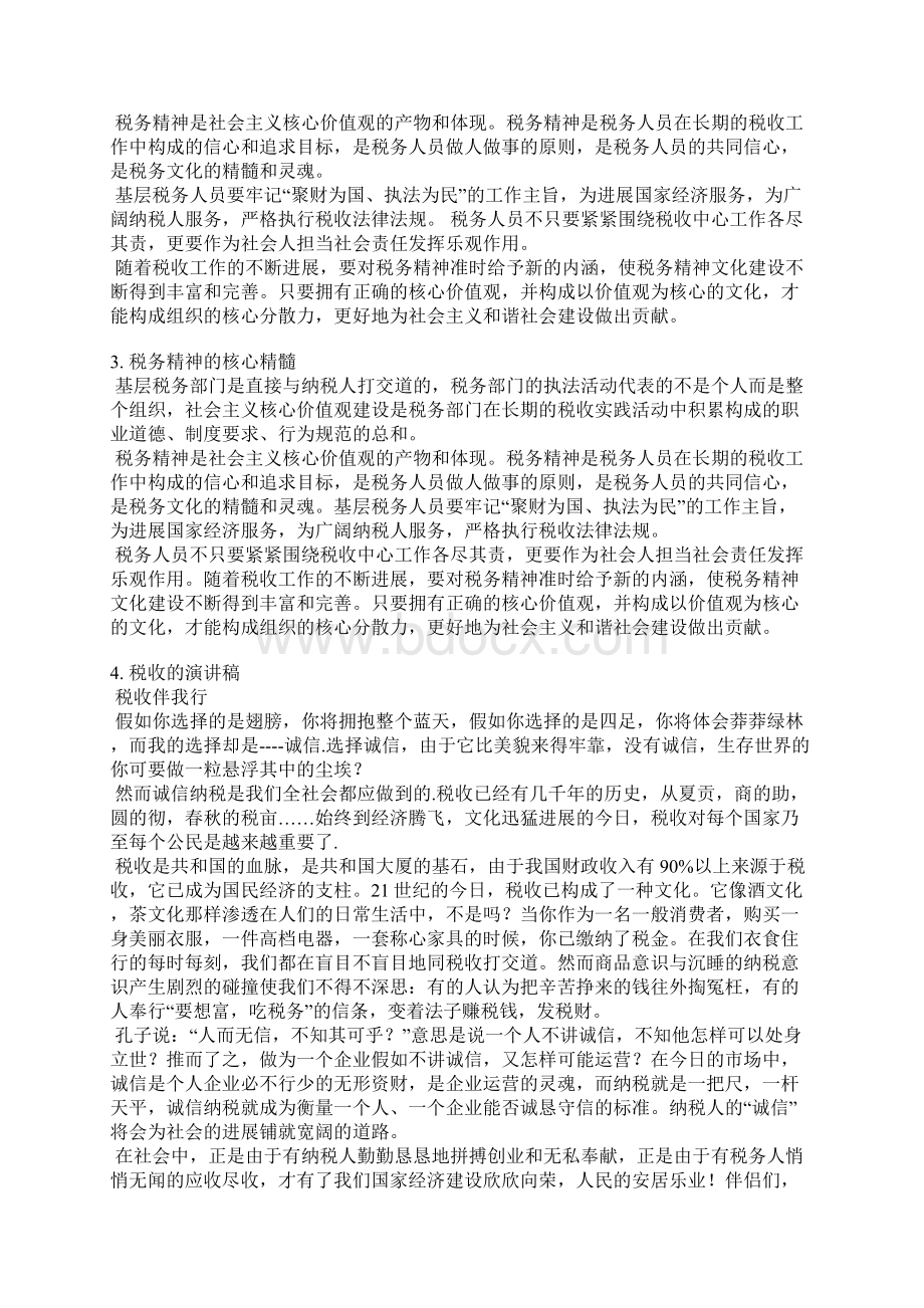 国税精神演讲稿Word格式文档下载.docx_第2页