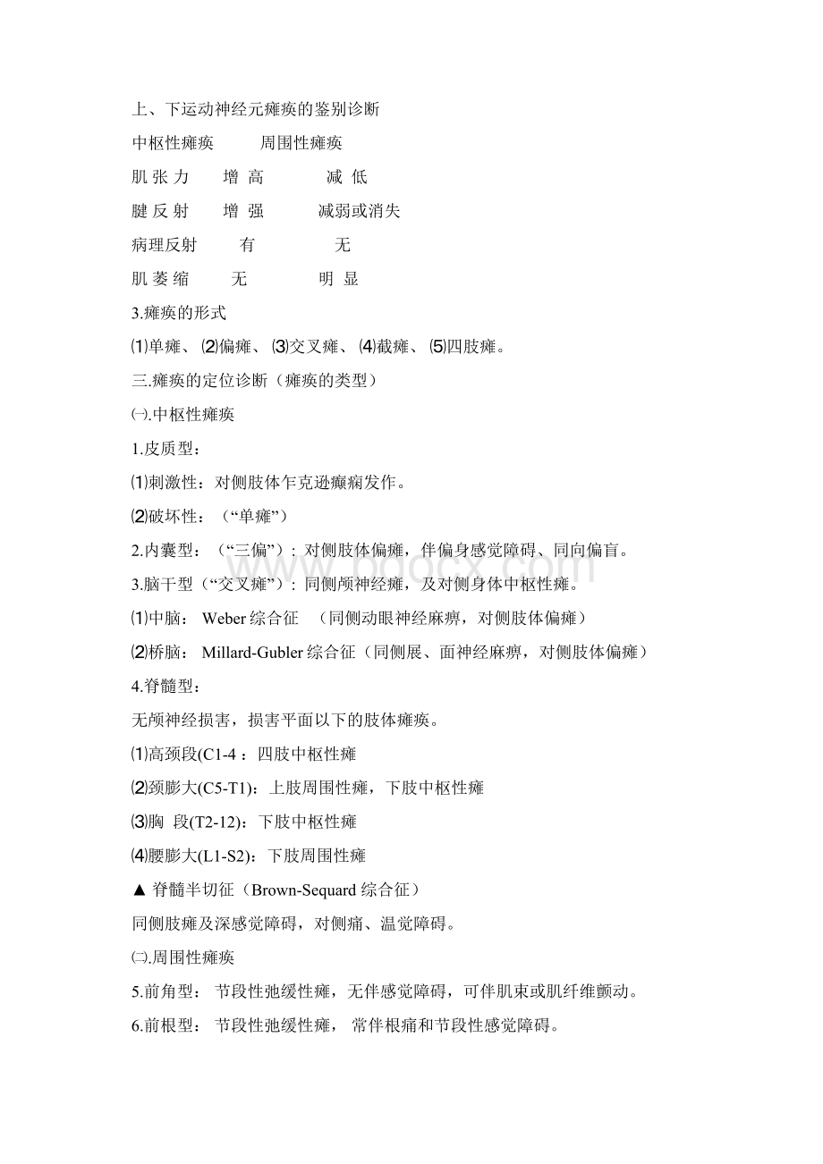 神经系统定位定性诊断思路Word文档下载推荐.docx_第3页