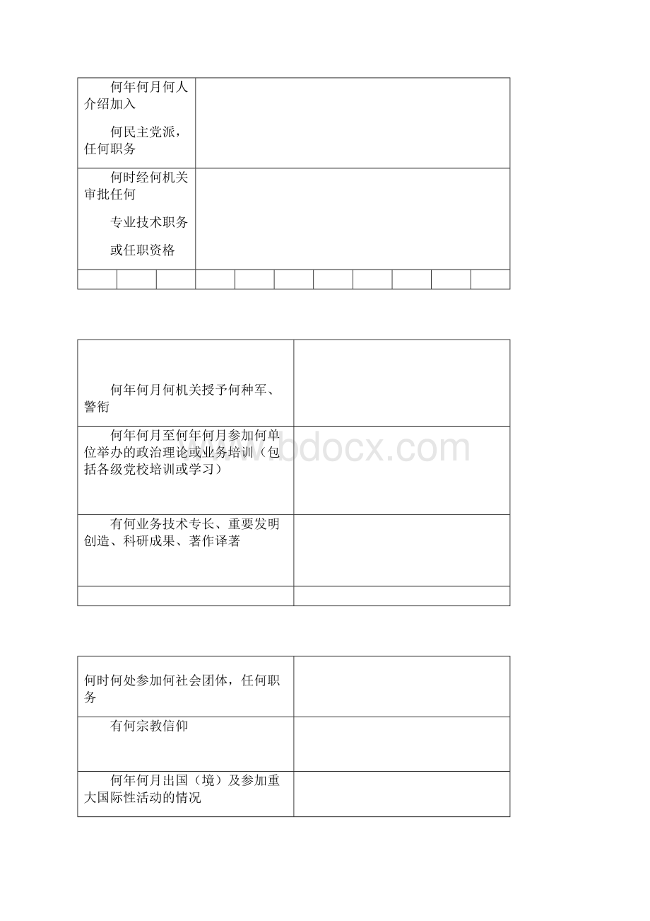 干部履历表下载Word文档下载推荐.docx_第2页